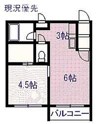 サニーパレス永山 1DKの間取図画像