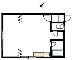 ナポリハウス 1DKの間取図画像