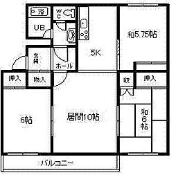 春光ユニバーサルマンション 3LDKの間取図画像