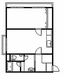 BIELU-V 1LDKの間取図画像