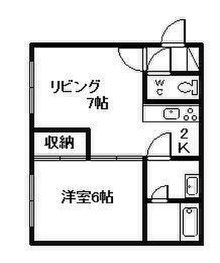 レイトンハウスIII 2-H｜北海道旭川市永山十二条2丁目(賃貸アパート1DK・2階・34.02㎡)の写真 その2