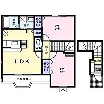 クレスト ケイ　A・B  ｜ 広島県福山市駅家町大字法成寺56-1（賃貸アパート1LDK・2階・59.09㎡） その2