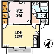 コンフォール小城　Ａ棟  ｜ 広島県福山市松永町2丁目28-7（賃貸アパート1LDK・1階・48.79㎡） その2