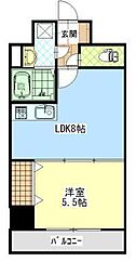 セリオンパレス 4階1LDKの間取り