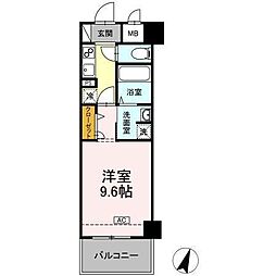 セレーノ福山駅前 5階1Kの間取り