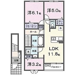 アルス・リガーレ 3LDKの間取図画像