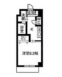 FLEURIR松浦2 1Kの間取図画像