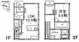 メゾンクレスト.K.カワキタ2 1LDKの間取図画像