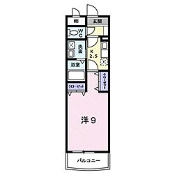 legato元町 1Kの間取図画像