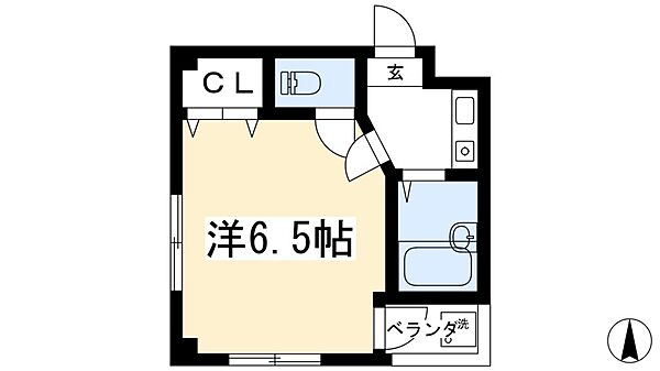 平行マンション 307｜京都府京都市北区鷹峯旧土居町(賃貸マンション1K・3階・20.00㎡)の写真 その2