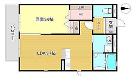 Boa Vista 201 ｜ 京都府京都市北区紫竹西北町18番7（賃貸マンション1LDK・2階・40.00㎡） その2