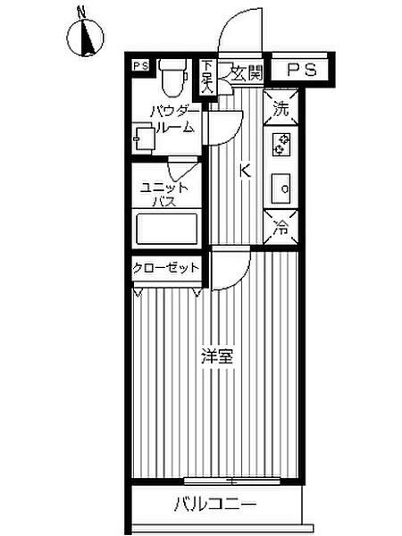 スカイコート下北沢壱番館 406号室｜東京都世田谷区代田５丁目(賃貸マンション1K・4階・25.60㎡)の写真 その2