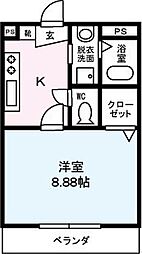 間取図画像 1K