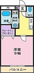 セレーノ 1Kの間取図画像