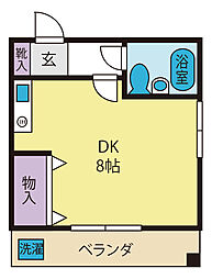 間取図画像 1K