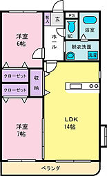 アウスレーゼ 3LDKの間取図画像