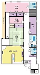 メゾンティアラ 3SLDKの間取図画像