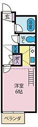 ジョイフル上石田 ワンルームの間取図画像