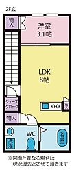 エル河口湖 1LDKの間取図画像