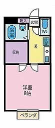 メゾン希望ケ丘 1Kの間取図画像