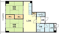 間取図画像 2LDK