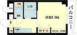 本山ヤングパレス 1Kの間取図画像