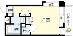 加古川尾上ヤングパレス ワンルームの間取図画像