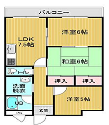 間取図画像 3LDK