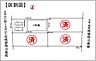 間取り：区割図（残り1棟！並列2台駐車可能です！）