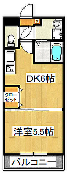 Ｄｏｍａｎｉ 303｜千葉県船橋市湊町1丁目(賃貸マンション1DK・3階・26.82㎡)の写真 その2