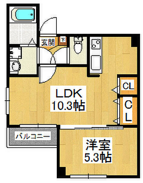 Relache船橋（ルラーシュ） 402｜千葉県船橋市本町3丁目(賃貸マンション1LDK・4階・34.63㎡)の写真 その2