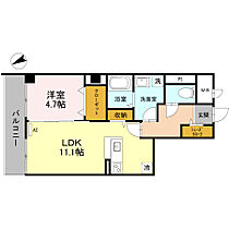 パラストＫＳ 505 ｜ 兵庫県姫路市小姓町（賃貸マンション1LDK・5階・45.23㎡） その2