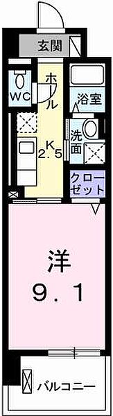 ポーシェガーデン3 302｜兵庫県姫路市飾磨区野田町(賃貸マンション1K・3階・30.96㎡)の写真 その2
