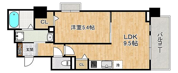 クラシェス深江 801｜兵庫県神戸市東灘区深江本町3丁目(賃貸マンション1LDK・8階・38.31㎡)の写真 その2