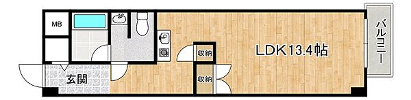 ＳＵＮ　ＭＡＬＬ　ＫＯＨ 404｜兵庫県神戸市東灘区深江本町3丁目(賃貸マンション1R・4階・28.56㎡)の写真 その2