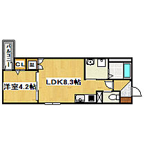 アンドキートス 204 ｜ 兵庫県加古川市平岡町新在家3丁目（賃貸アパート1LDK・2階・30.45㎡） その2