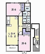 アウローラＢ 201 ｜ 兵庫県加古川市尾上町池田（賃貸アパート2LDK・2階・57.02㎡） その2