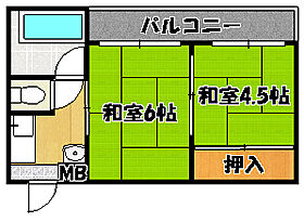 ケントハウス 201 ｜ 兵庫県神戸市須磨区須磨本町2丁目（賃貸マンション2K・2階・36.00㎡） その2