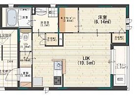 ラペール 201 ｜ 兵庫県姫路市朝日町（賃貸アパート1LDK・2階・40.30㎡） その2