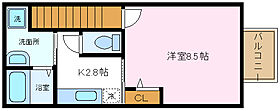 チェリードーレ 205 ｜ 兵庫県明石市大久保町八木（賃貸アパート1K・2階・31.46㎡） その2