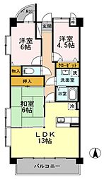 プラザハイツ二ツ屋G棟 2階