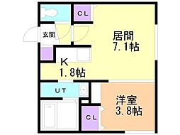 間取図画像 1LDK