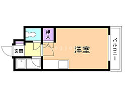 ル・フランセ宮の森 ワンルームの間取図画像