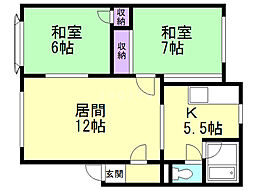 間取図画像 2LDK