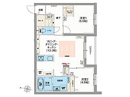 間取図画像 2LDK