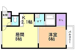 間取図画像 1LDK