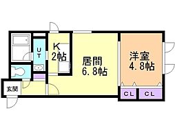 間取図画像 1LDK