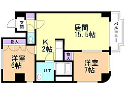 間取図画像 2LDK