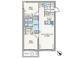 間取図画像 2LDK