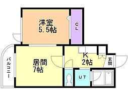 間取図画像 1LDK